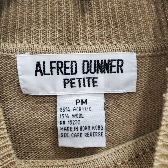 Alfred Dunner Petite Vintage Earthy 70s Embroidered Cottagecore Mock Sweater PM - Picture 6 of 9